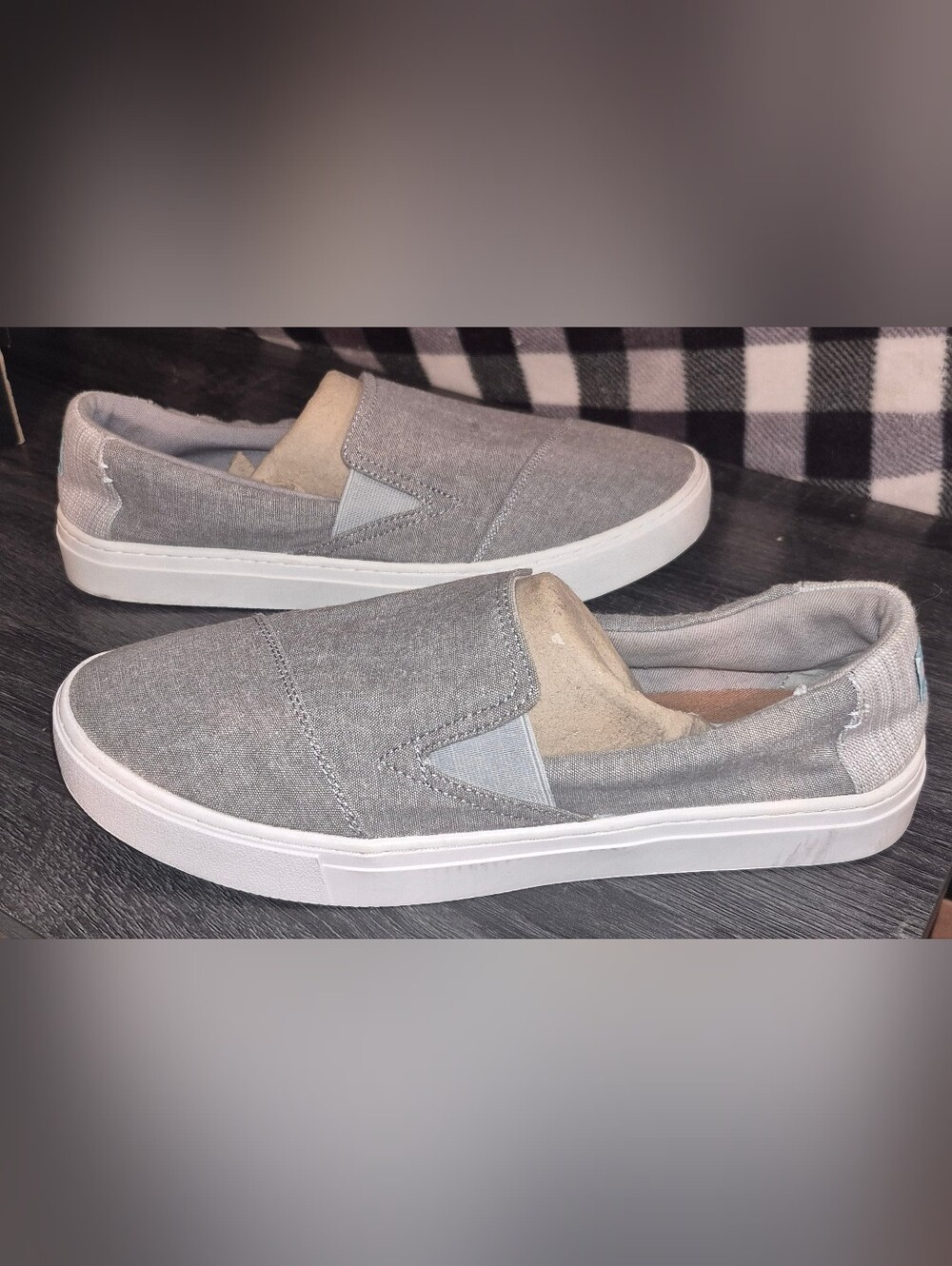 Toms Women's Slip-On  Sneakers in Light Gray